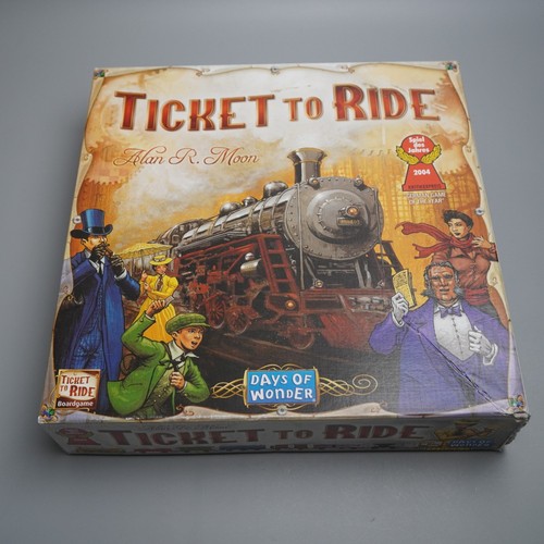 Ticket ride board game - ticket,